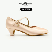 Load image into Gallery viewer, BD Dance Shoes Girl Standard Dance Shoes Ballroom Dance Low Heel Leather Sole Satin dance shoes 138s