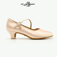 Load image into Gallery viewer, BD Dance Shoes Girl Standard Dance Shoes Ballroom Dance Low Heel Leather Sole Satin dance shoes 138s