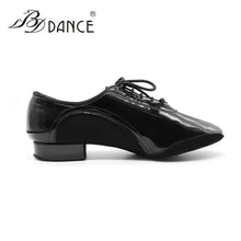 Load image into Gallery viewer, BDDANCE Shoes Men Standard Dance Shoes 3459 Shining Patent Split Sole DanceSport Soft Sole Ballroom Shoes