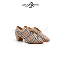 Load image into Gallery viewer, JUST BDDANCE Shoes Women Ballroom Dance Shoes Teaching shoes Square Pattern Split Sole Lady Training Dance Shoes T1