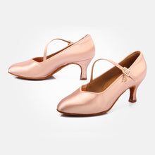 Load image into Gallery viewer, BD DANCE Shoes Women Standard Shoes Professional Ballroom Shoes Satin High Heel Leather Sole Dancesport 138