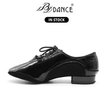 Load image into Gallery viewer, BDDANCE Shoes Men Standard Dance Shoes 3459 Shining Patent Split Sole DanceSport Soft Sole Ballroom Shoes
