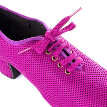 Load image into Gallery viewer, BD DANCE Shoes Women Latin Dance Shoes Ballroom Shoes Mesh Purple Split Sole Lady Training Dance Shoes T1B
