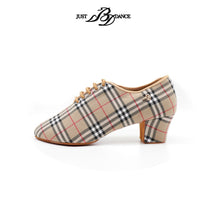 Load image into Gallery viewer, JUST BDDANCE Shoes Women Ballroom Dance Shoes Teaching shoes Square Pattern Split Sole Lady Training Dance Shoes T1
