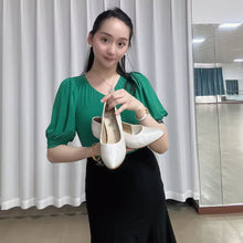 Load image into Gallery viewer, BD DANCE Shoes Women Standard Shoes Professional Ballroom Shoes Satin High Heel Leather Sole Dancesport 104
