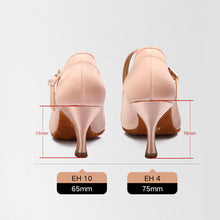 Load image into Gallery viewer, BD DANCE Shoes Women Standard Shoes Professional Ballroom Shoes Satin High Heel Leather Sole Dancesport 138
