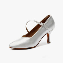Load image into Gallery viewer, BD DANCE Shoes Women Standard Shoes Professional Ballroom Shoes Satin High Heel Leather Sole Dancesport 138
